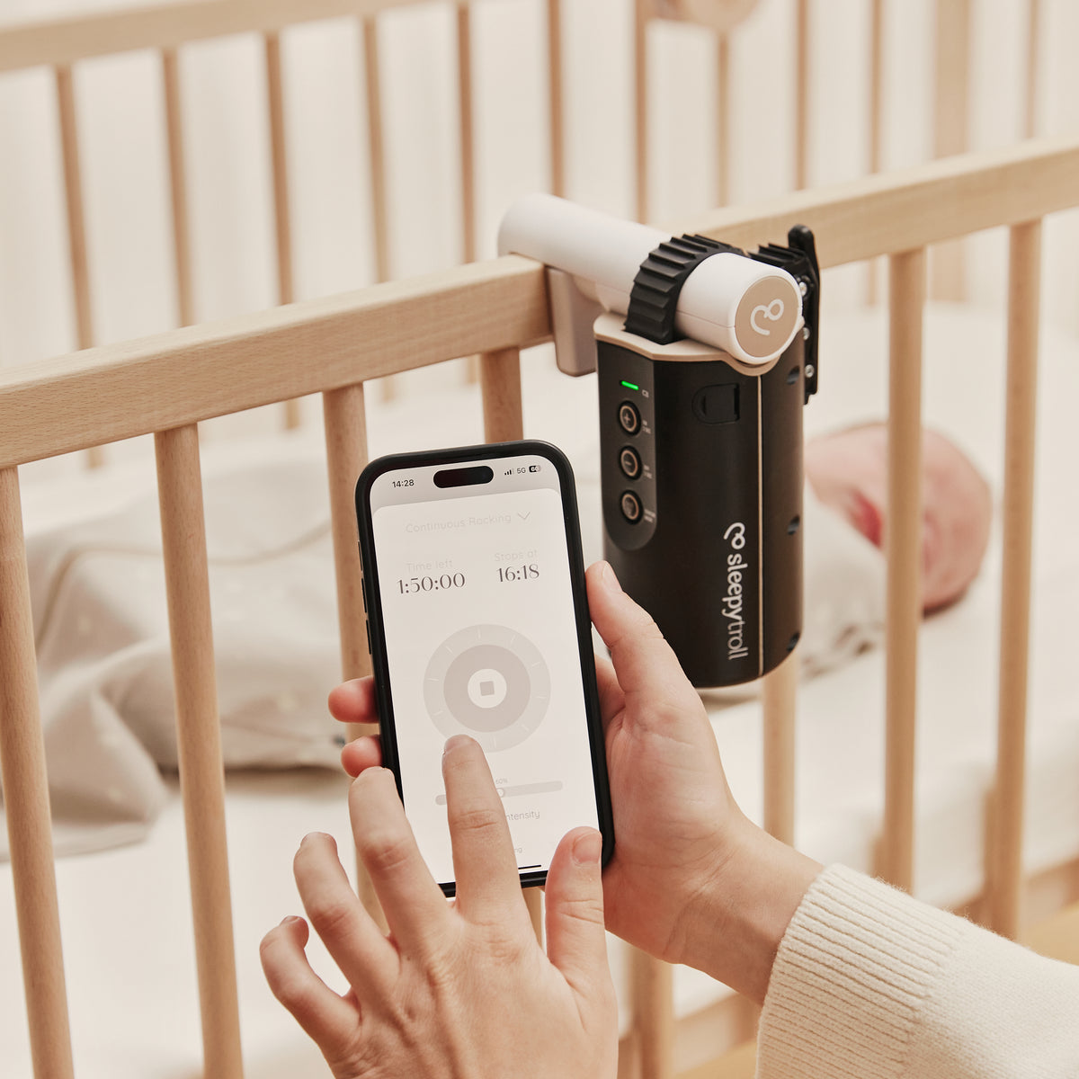 Ai Baby Rocker Sleepytroll Baby Rocker - World's First Automatic Baby Rocker